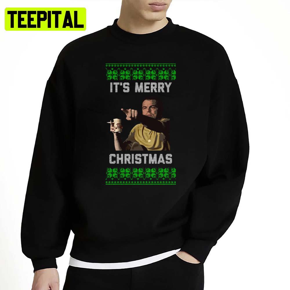 Leonardo Pointing Meme Christmas Unisex Sweatshirt Leonardo Pointing Meme Christmas Unisex Sweatshirt