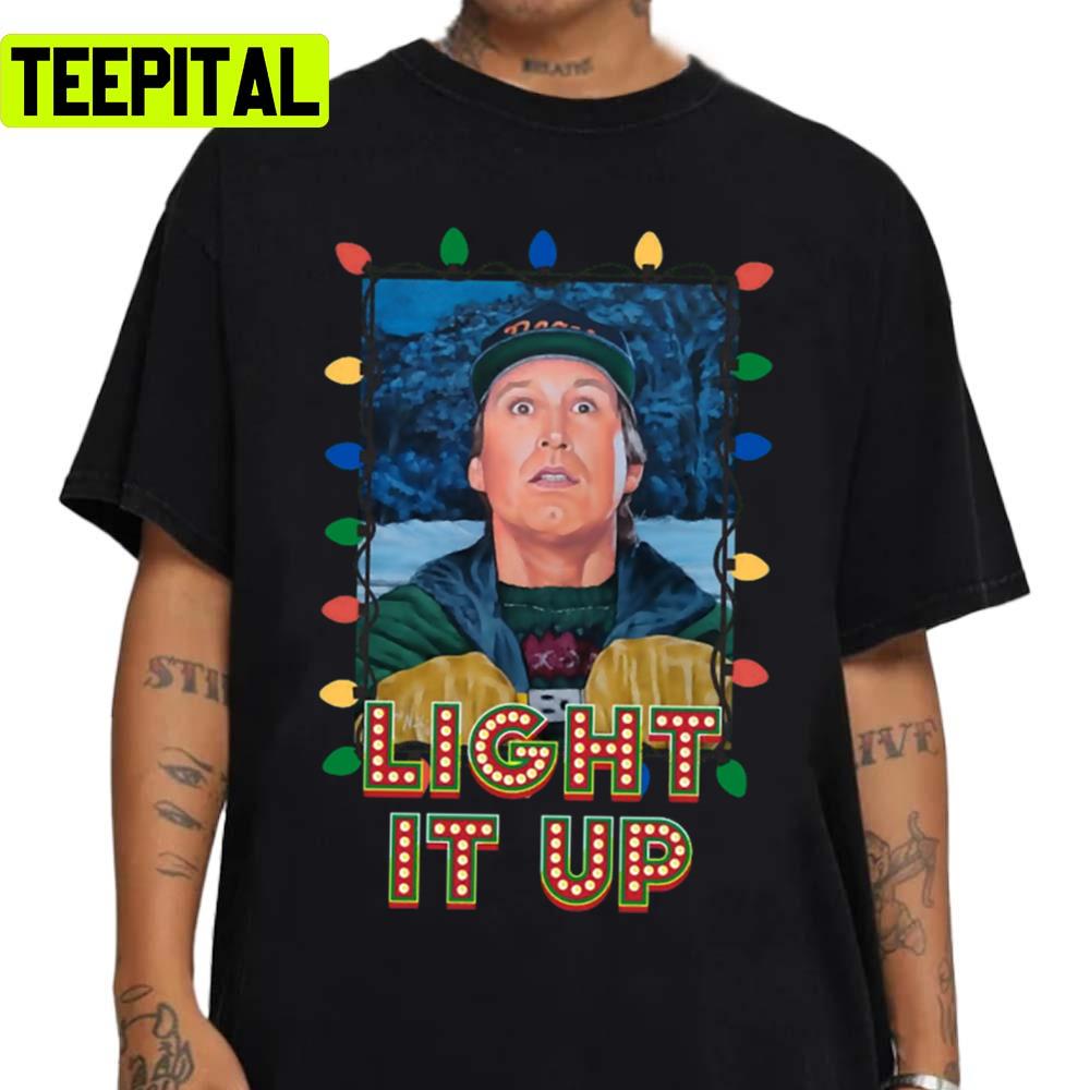Light It Up Clark Griswold Xmas Vacation Holiday Sweatshirt Light It Up Clark Griswold Xmas Vacation Holiday Sweatshirt