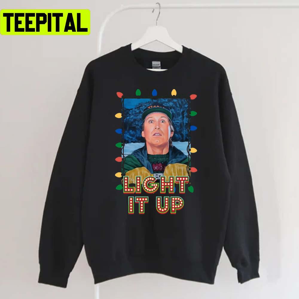 Light It Up Clark Griswold Xmas Vacation Holiday Sweatshirt Light It Up Clark Griswold Xmas Vacation Holiday Sweatshirt