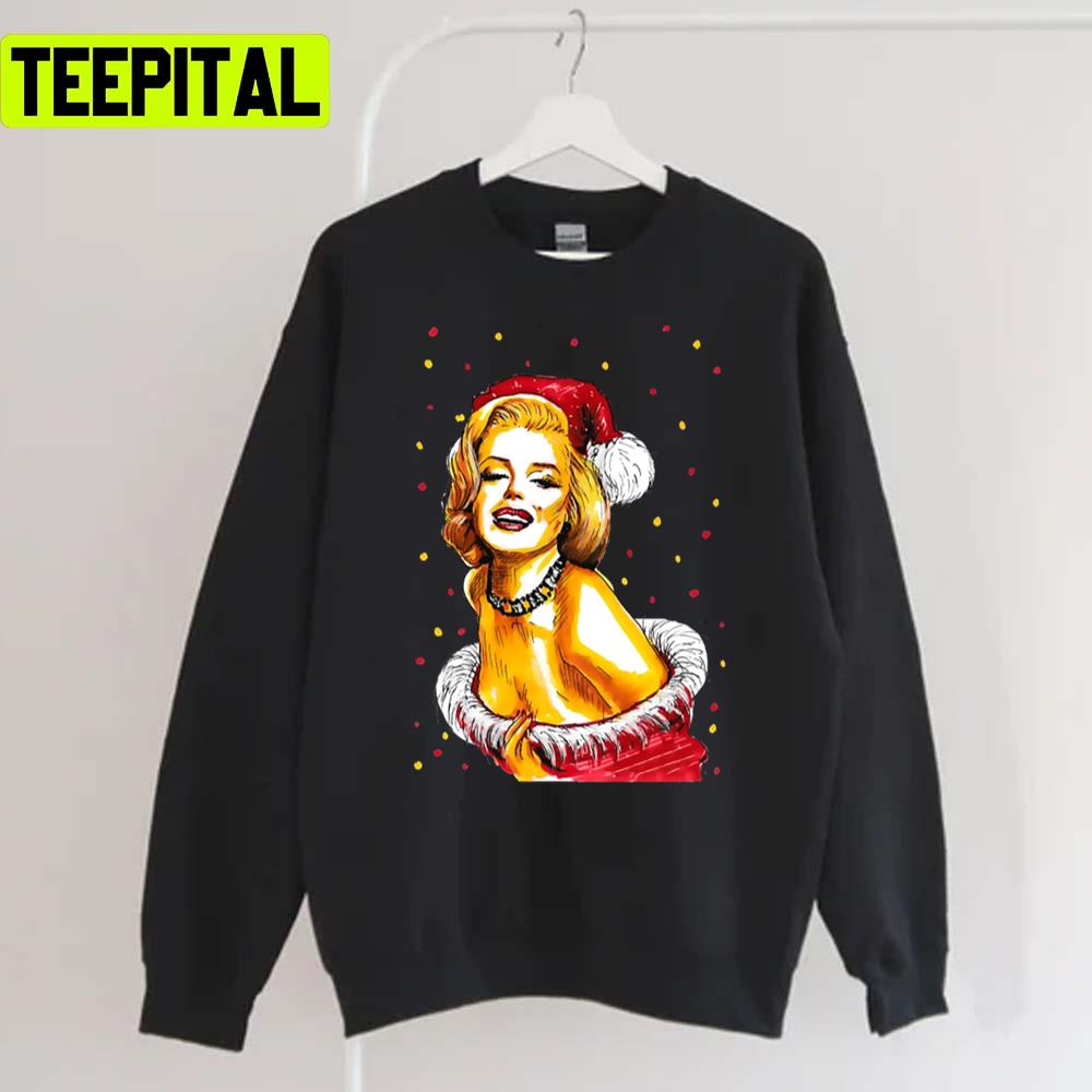 Marilyn Monroe Graphic Xmas 2023 Holiday Sweatshirt Marilyn Monroe Graphic Xmas 2023 Holiday Sweatshirt
