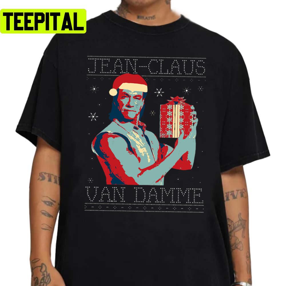 Meme Jean Claus Van Damme Christmas Unisex Sweatshirt Meme Jean Claus Van Damme Christmas Unisex Sweatshirt