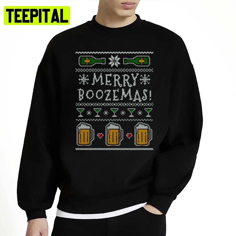 Merry Boozemas Christmas Unisex Sweatshirt Merry Boozemas Christmas Unisex Sweatshirt