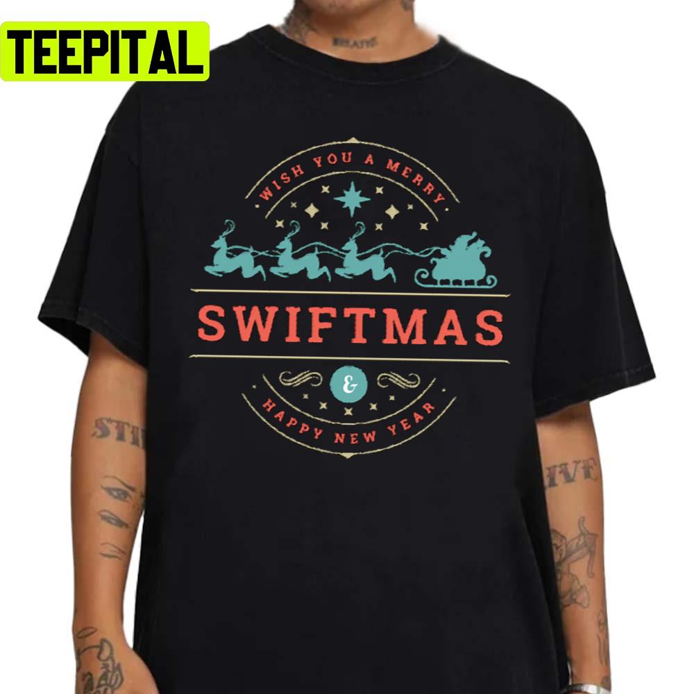 Merry Swiftmas Vintage Retro Unisex Sweatshirt Merry Swiftmas Vintage Retro Unisex Sweatshirt