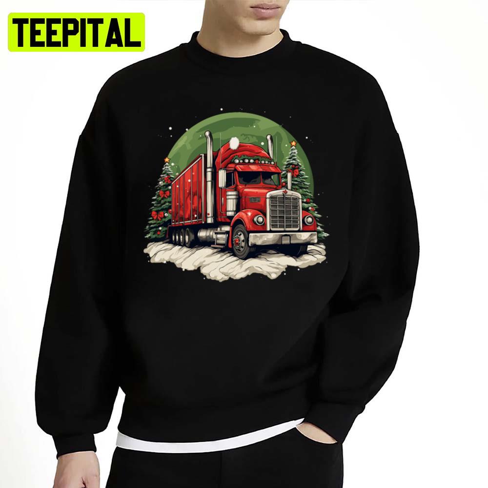Merry Trucking Christmas Unisex Sweatshirt Merry Trucking Christmas Unisex Sweatshirt