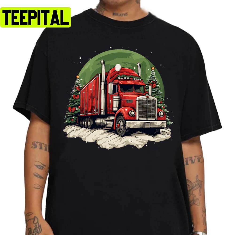 Merry Trucking Christmas Unisex Sweatshirt Merry Trucking Christmas Unisex Sweatshirt