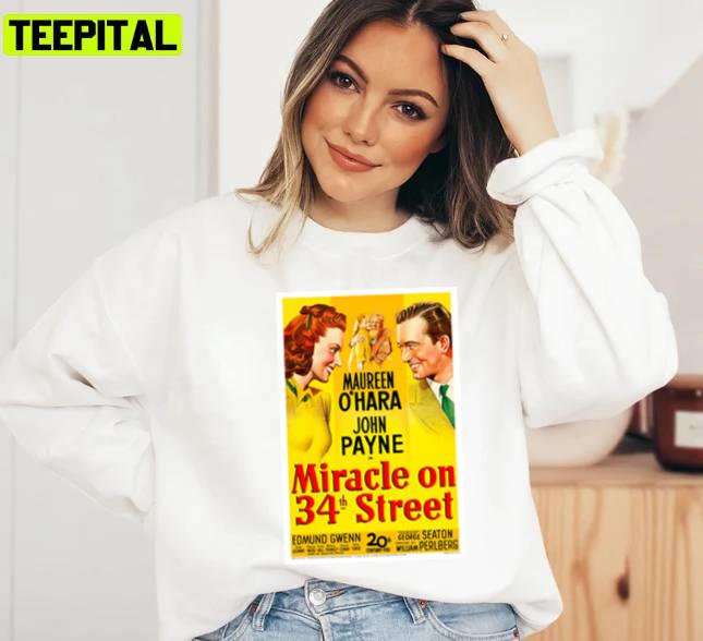 Miracle On 34th Street Xmas Holiday Sweatshirt Miracle On 34th Street Xmas Holiday Sweatshirt