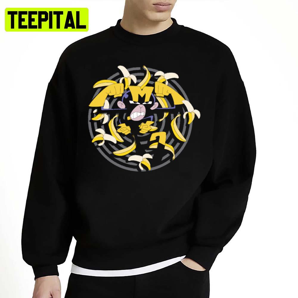 Monkey Dexter's Laboratory Bananas Unisex Sweatshirt Monkey Dexter's Laboratory Bananas Unisex Sweatshirt