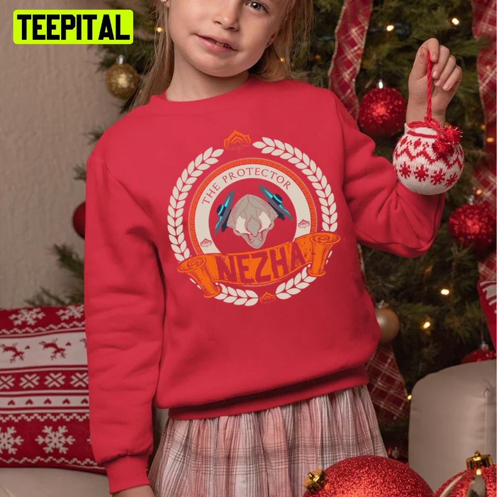 Nezha Logo Warframe Holiday Sweatshirt Nezha Logo Warframe Holiday Sweatshirt