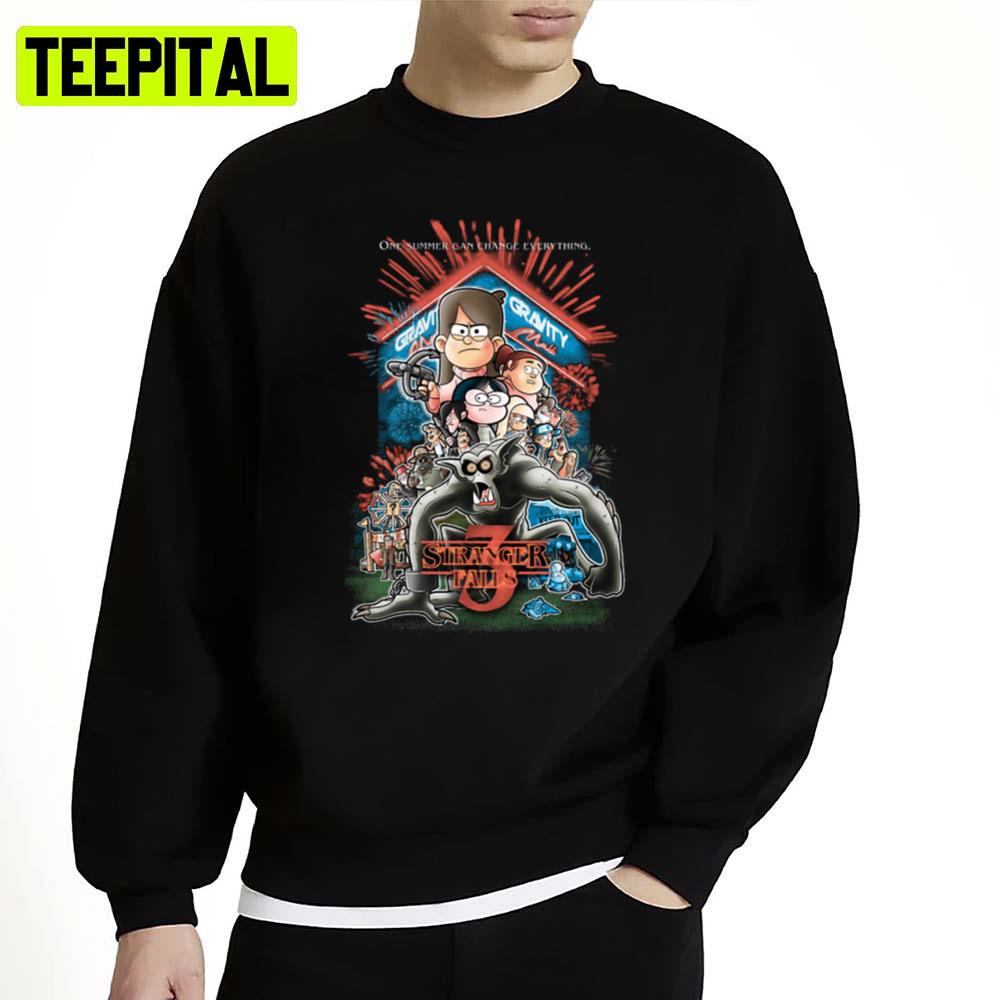 Parody Stranger Things Gravity Falls Unisex Sweatshirt Parody Stranger Things Gravity Falls Unisex Sweatshirt