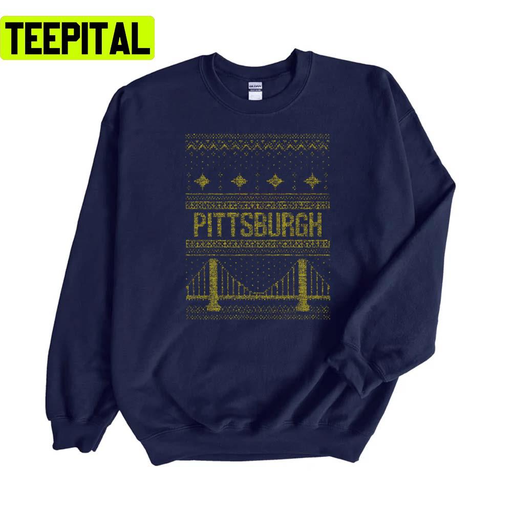 Pittsburgh Bridge Christmas Unisex Sweatshirt Pittsburgh Bridge Christmas Unisex Sweatshirt