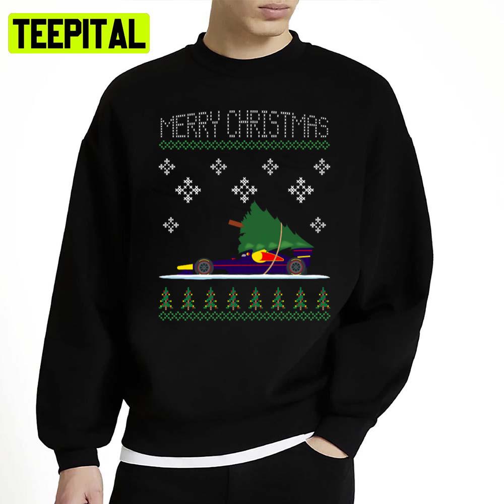 Purple Bull Christmas Car Unisex Sweatshirt Purple Bull Christmas Car Unisex Sweatshirt