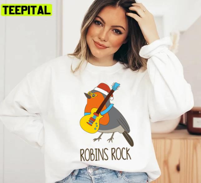Robins Rock Funny Cute Rocking Bird Robin Xmas Holiday Sweatshirt Robins Rock Funny Cute Rocking Bird Robin Xmas Holiday Sweatshirt