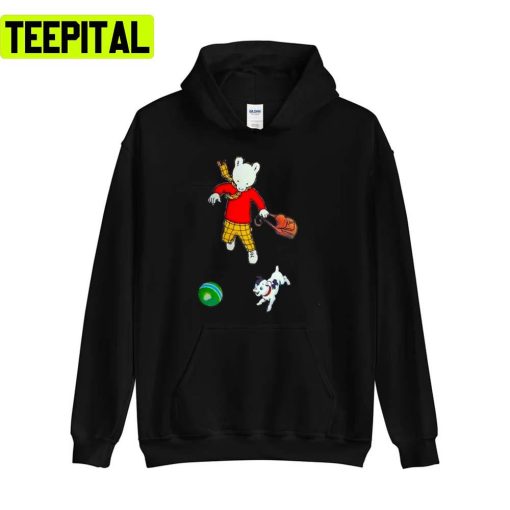 Rupert Bear Playing With Puppy Sweatshirt