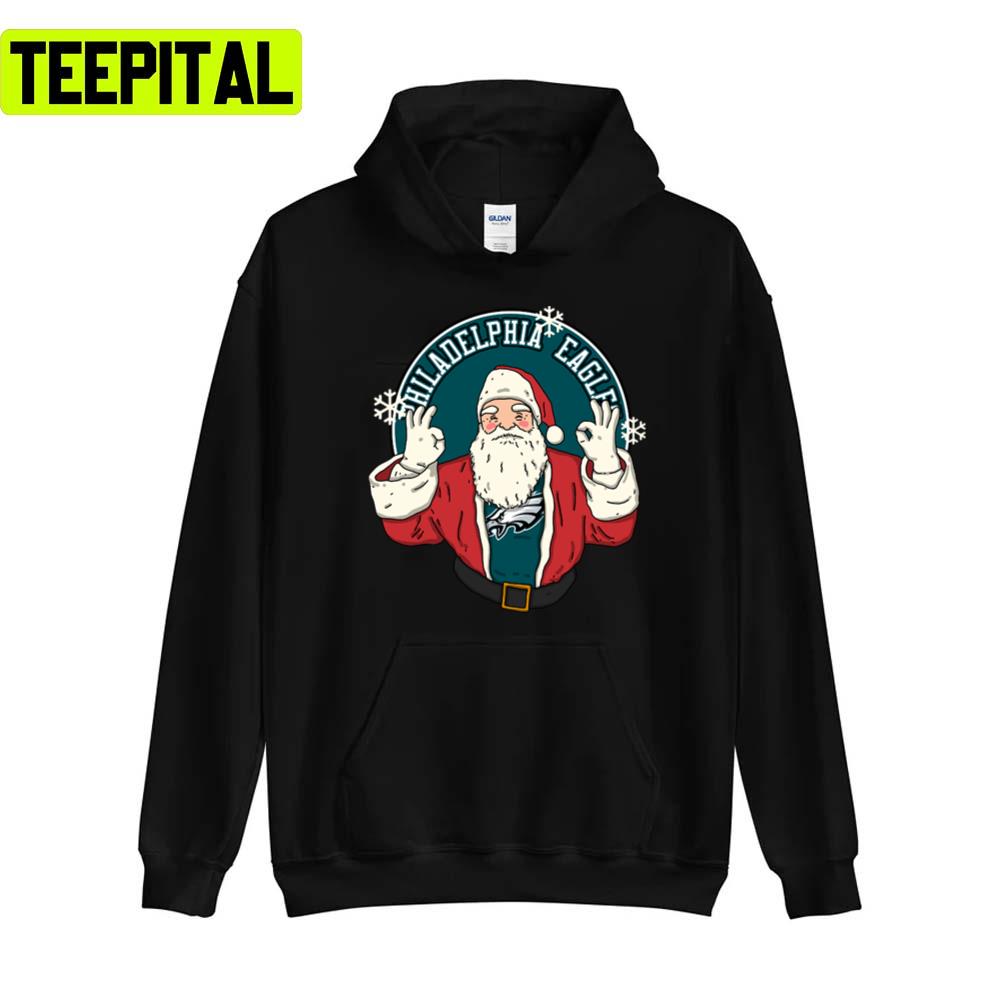 Santa Claus Loves Philadelphia Eagles Sweatshirt Santa Claus Loves Philadelphia Eagles Sweatshirt