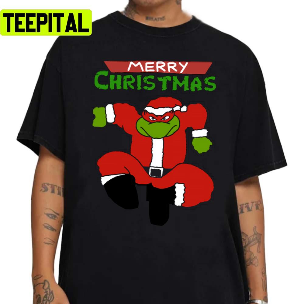 Tmnt Raphael Santa Claus Christmas Design Unisex Sweatshirt Tmnt Raphael Santa Claus Christmas Design Unisex Sweatshirt