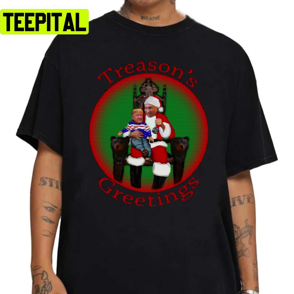Treason's Greetings Merry Christmas From Vlad And Don Unisex Sweatshirt Treason's Greetings Merry Christmas From Vlad And Don Unisex Sweatshirt