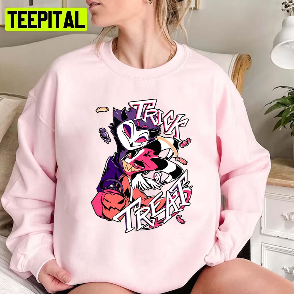 Trick Or Treat Helluva Boss Unisex Sweatshirt Trick Or Treat Helluva Boss Unisex Sweatshirt