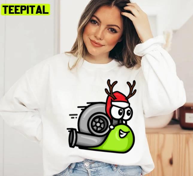 Turbo Snail Dasher Winter Holiday Sweatshirt Turbo Snail Dasher Winter Holiday Sweatshirt