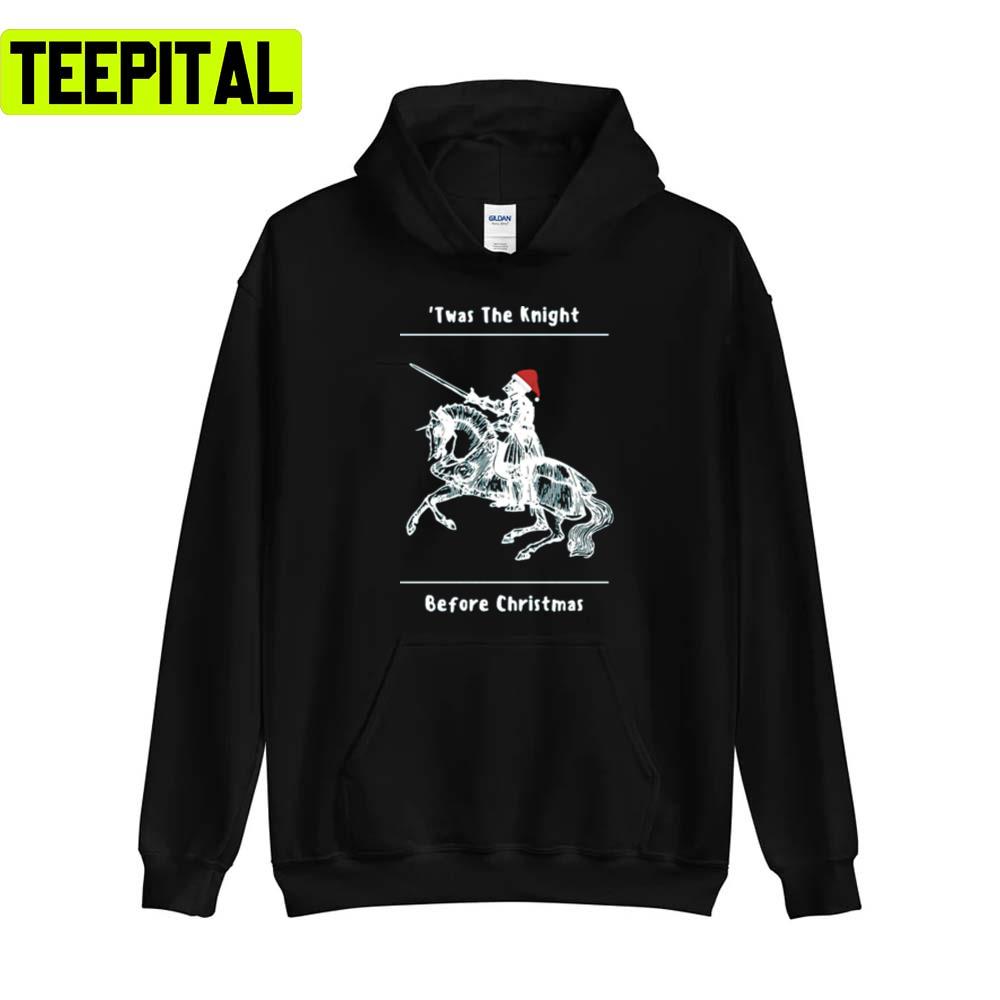 Twas The Knight Before Xmas Holiday Sweatshirt Twas The Knight Before Xmas Holiday Sweatshirt