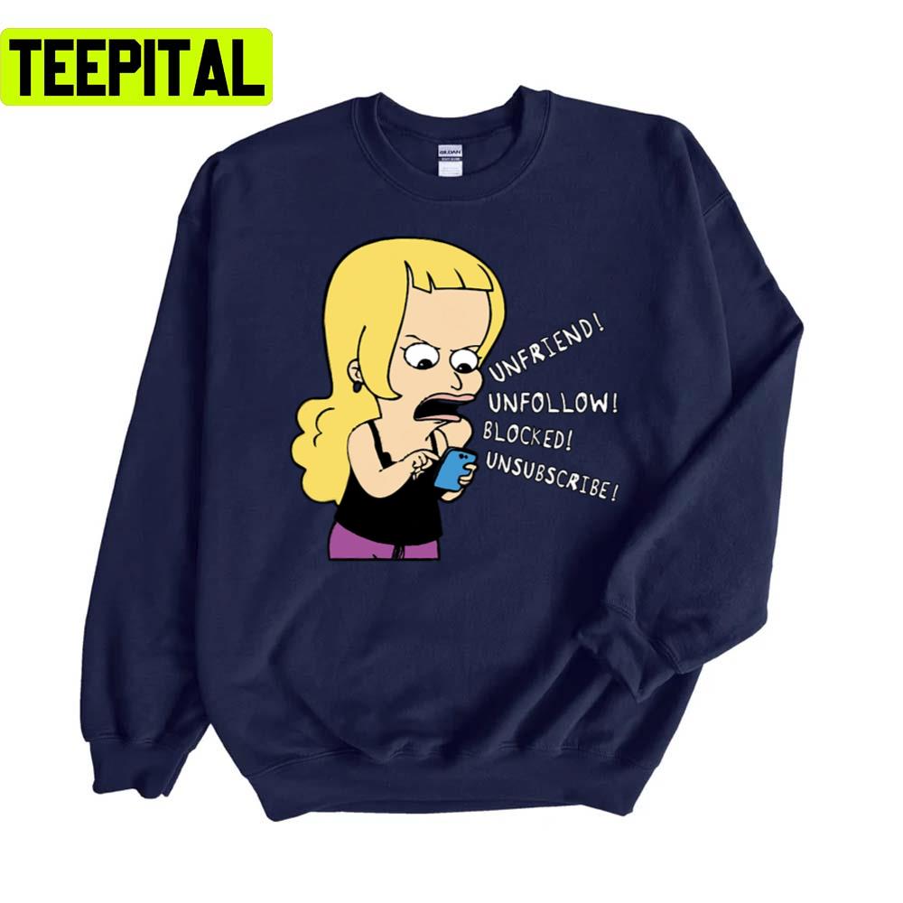 Unfriend Unfollow Blocked Unsubscribe Unisex Sweatshirt Unfriend Unfollow Blocked Unsubscribe Unisex Sweatshirt