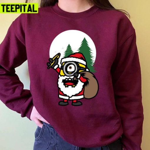 Xmas Santa Minions Holiday Sweatshirt
