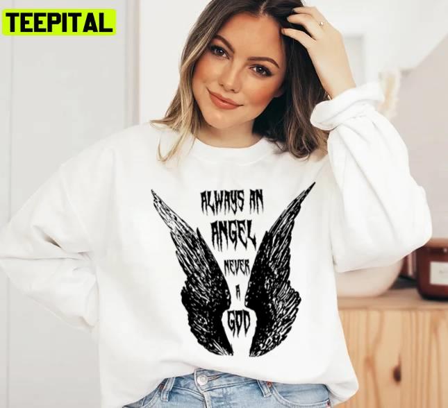 Always An Angel Never A God Phoebe Bridgers Bite The Hand Unisex Sweatshirt Always An Angel Never A God Phoebe Bridgers Bite The Hand Unisex Sweatshirt