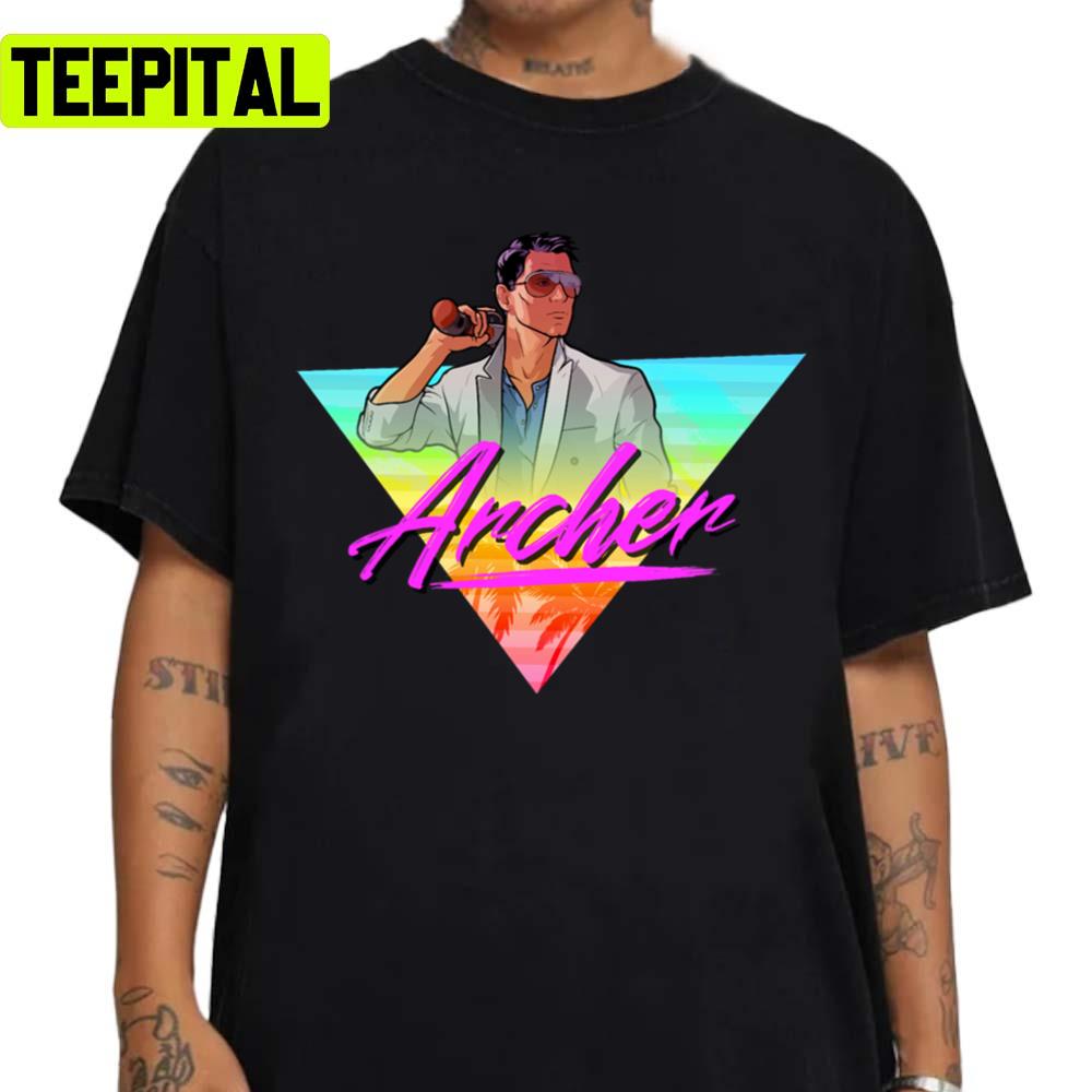 Archer Vice 80s Triangle Design Unisex Sweatshirt Archer Vice 80s Triangle Design Unisex Sweatshirt