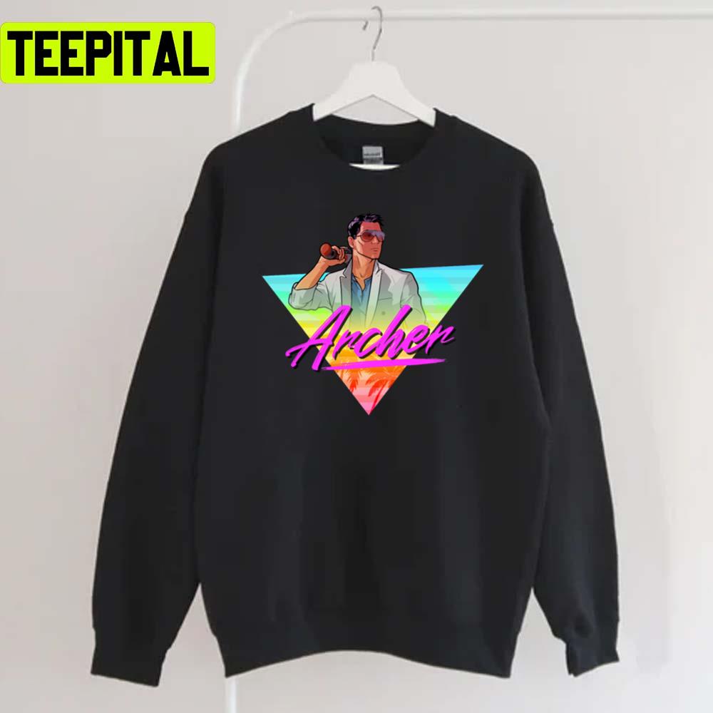 Archer Vice 80s Triangle Design Unisex Sweatshirt Archer Vice 80s Triangle Design Unisex Sweatshirt