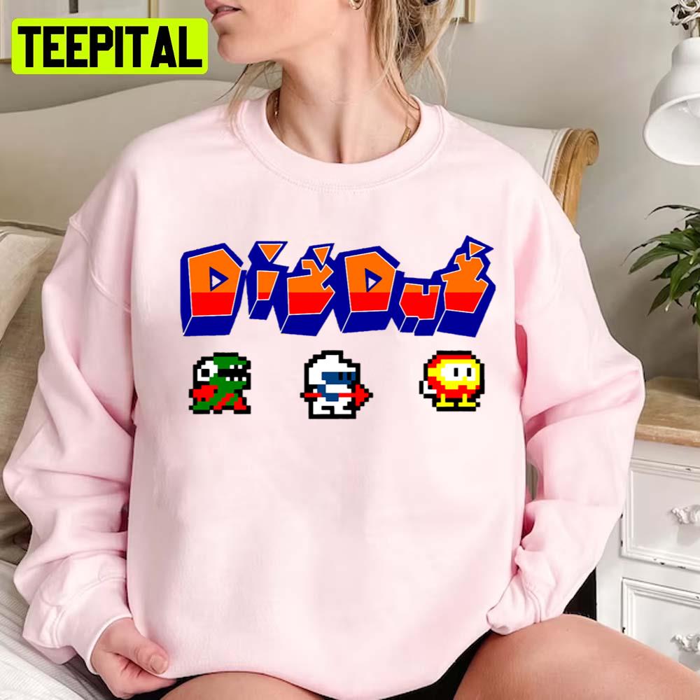 Birthday Girl Arcade Dig Dug Vintage Style Unisex Sweatshirt Birthday Girl Arcade Dig Dug Vintage Style Unisex Sweatshirt
