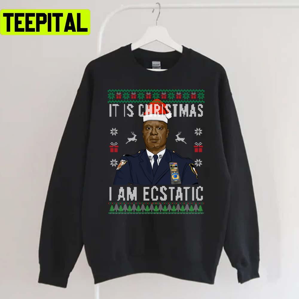 Brooklyn Nine Nine Captain Holt It Is Christmas Long Unisex T-Shirt Brooklyn Nine Nine Captain Holt It Is Christmas Long Unisex T-Shirt