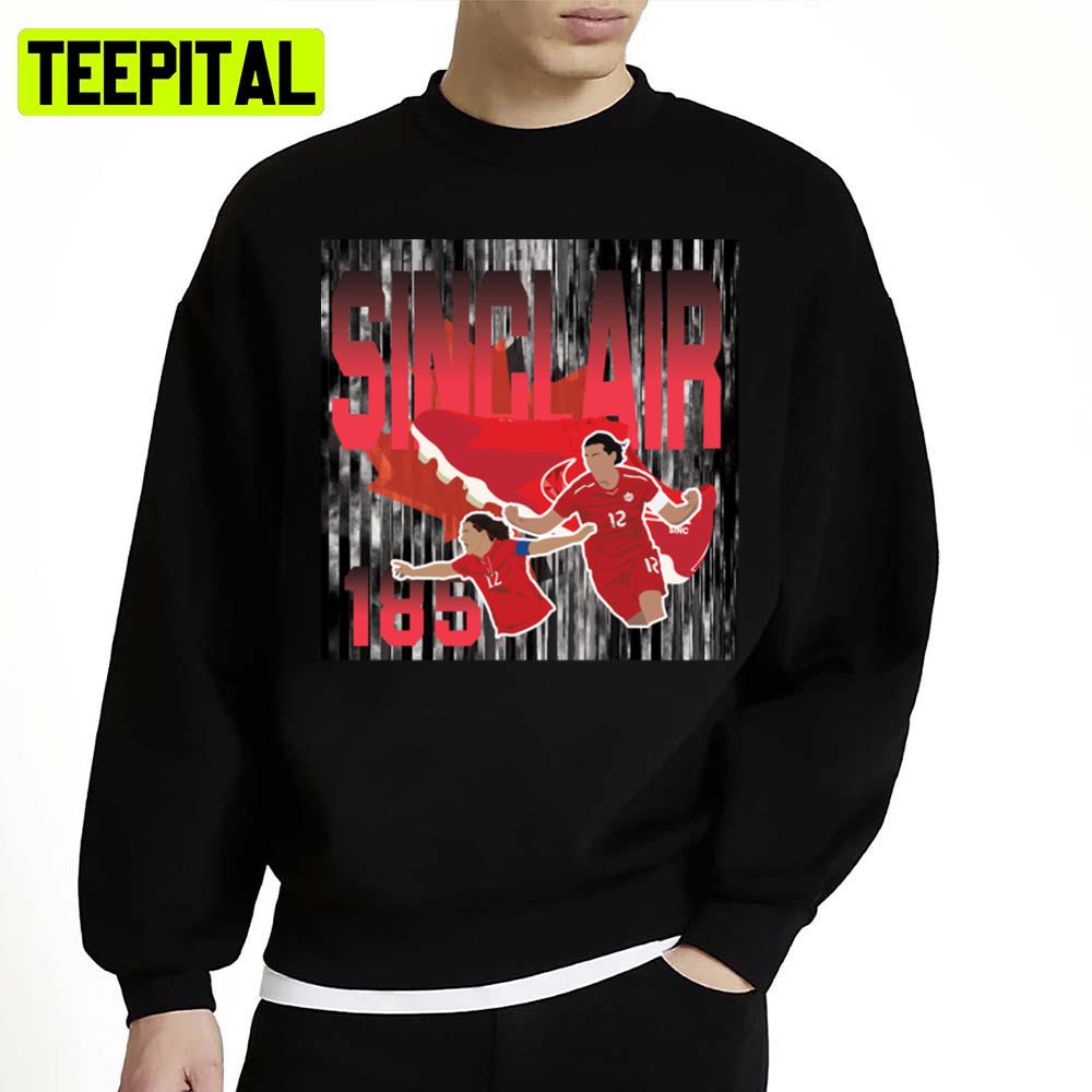 Christine Sinclair Canada Poster Unisex Sweatshirt Christine Sinclair Canada Poster Unisex Sweatshirt