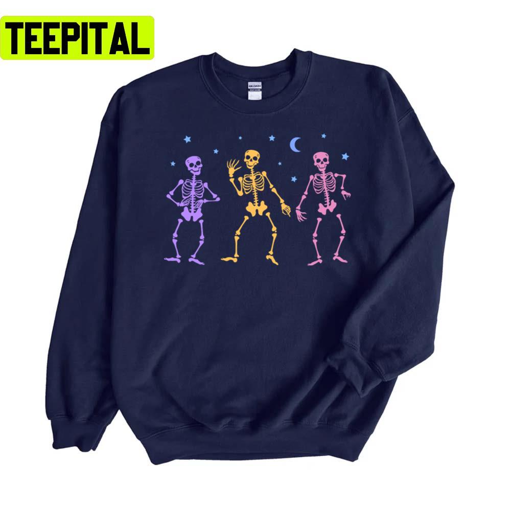 Dancing Preppy Skeleton Preppy Unisex Sweatshirt Dancing Preppy Skeleton Preppy Unisex Sweatshirt