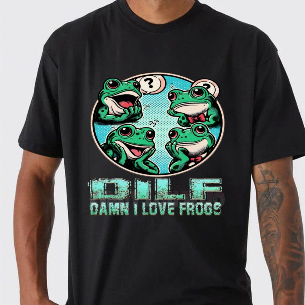 Dilf Damn I Love Frogs Unisex T-Shirt Dilf Damn I Love Frogs Unisex T-Shirt