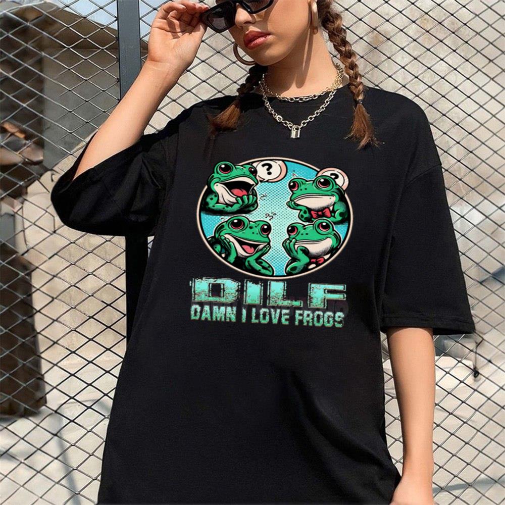 Dilf Damn I Love Frogs Unisex T-Shirt Dilf Damn I Love Frogs Unisex T-Shirt