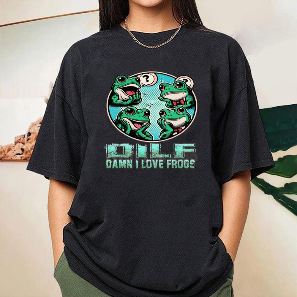 Dilf Damn I Love Frogs Unisex T-Shirt Dilf Damn I Love Frogs Unisex T-Shirt