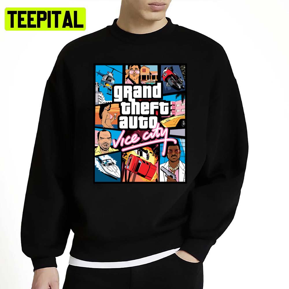 Grand Theft Auto Vice City Shirt Vice City Game Shirt Unisex Sweatshirt Grand Theft Auto Vice City Shirt Vice City Game Shirt Unisex Sweatshirt
