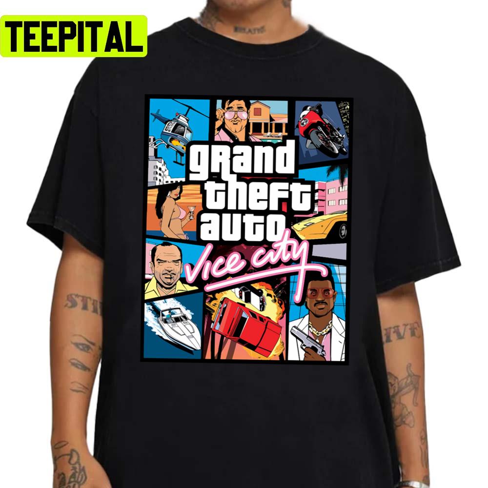 Grand Theft Auto Vice City Shirt Vice City Game Shirt Unisex Sweatshirt Grand Theft Auto Vice City Shirt Vice City Game Shirt Unisex Sweatshirt
