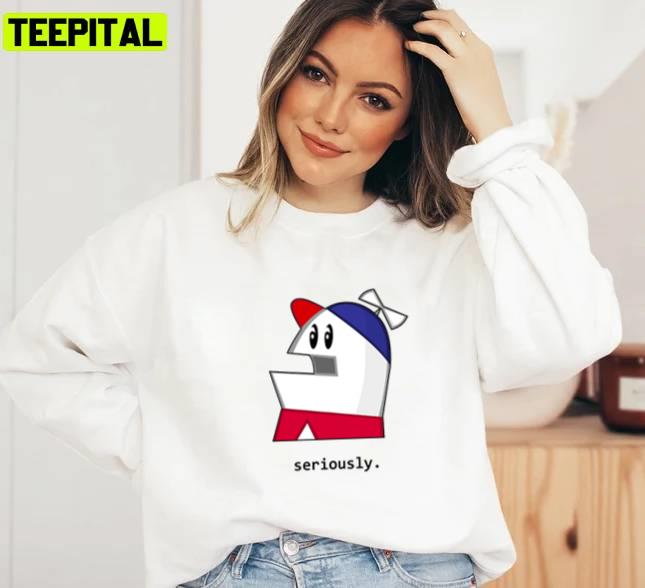Homestar Runner Seriously Unisex Sweatshirt Homestar Runner Seriously Unisex Sweatshirt