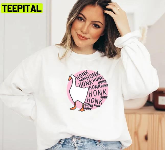 Honk Honk Silly Goose Pink Unisex Sweatshirt Honk Honk Silly Goose Pink Unisex Sweatshirt