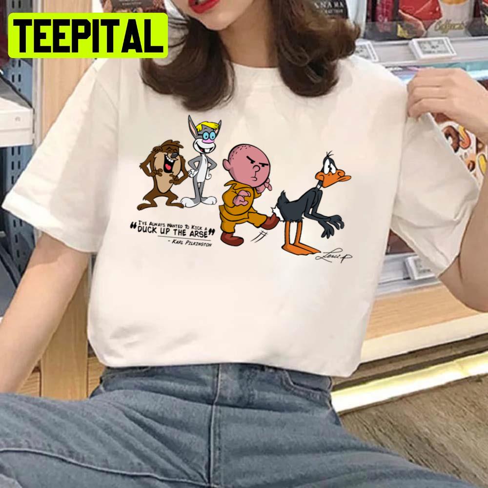 Karl Pilkington I've Always Wanted To Kick A Duck Up The Arse V2 Unisex Sweatshirt Karl Pilkington I've Always Wanted To Kick A Duck Up The Arse V2 Unisex Sweatshirt
