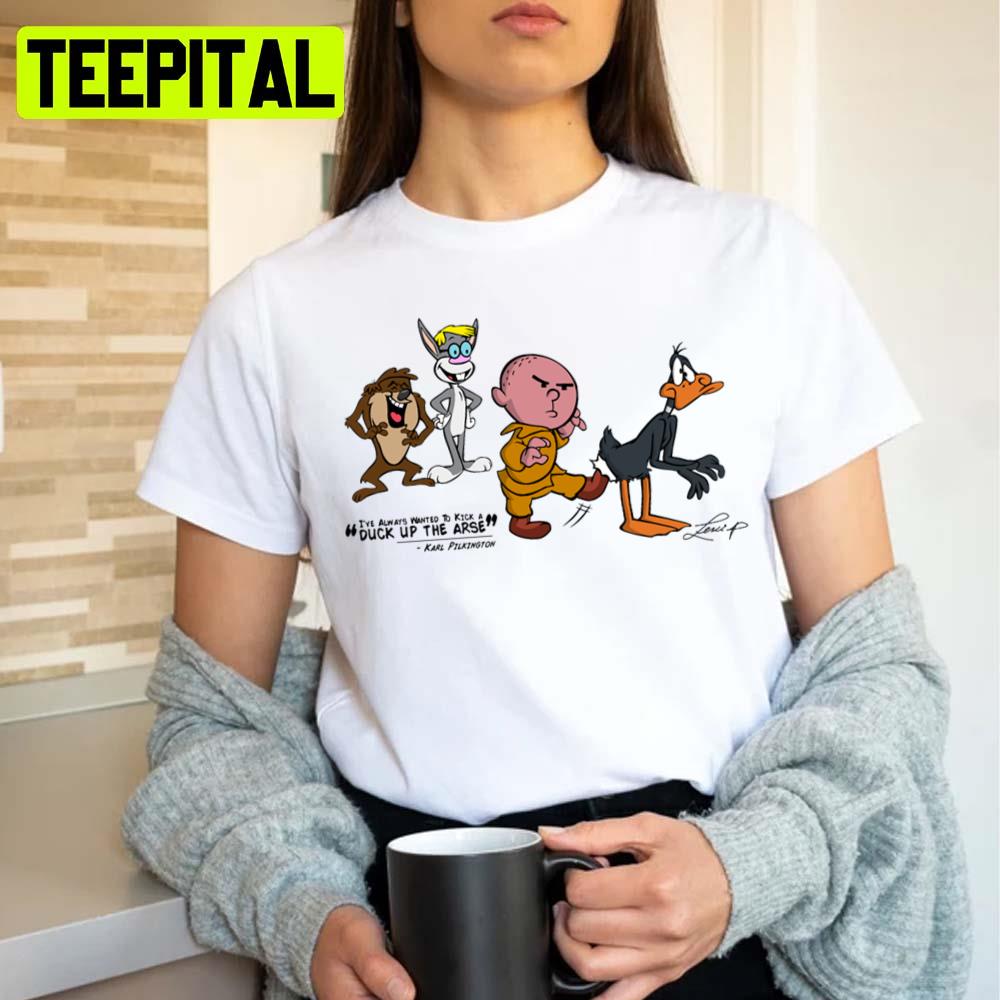 Karl Pilkington I've Always Wanted To Kick A Duck Up The Arse V2 Unisex Sweatshirt Karl Pilkington I've Always Wanted To Kick A Duck Up The Arse V2 Unisex Sweatshirt
