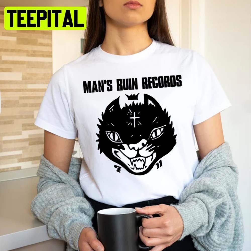 Man's Ruin Records Cat Queens Of The Stone Age Unisex Sweatshirt Man's Ruin Records Cat Queens Of The Stone Age Unisex Sweatshirt