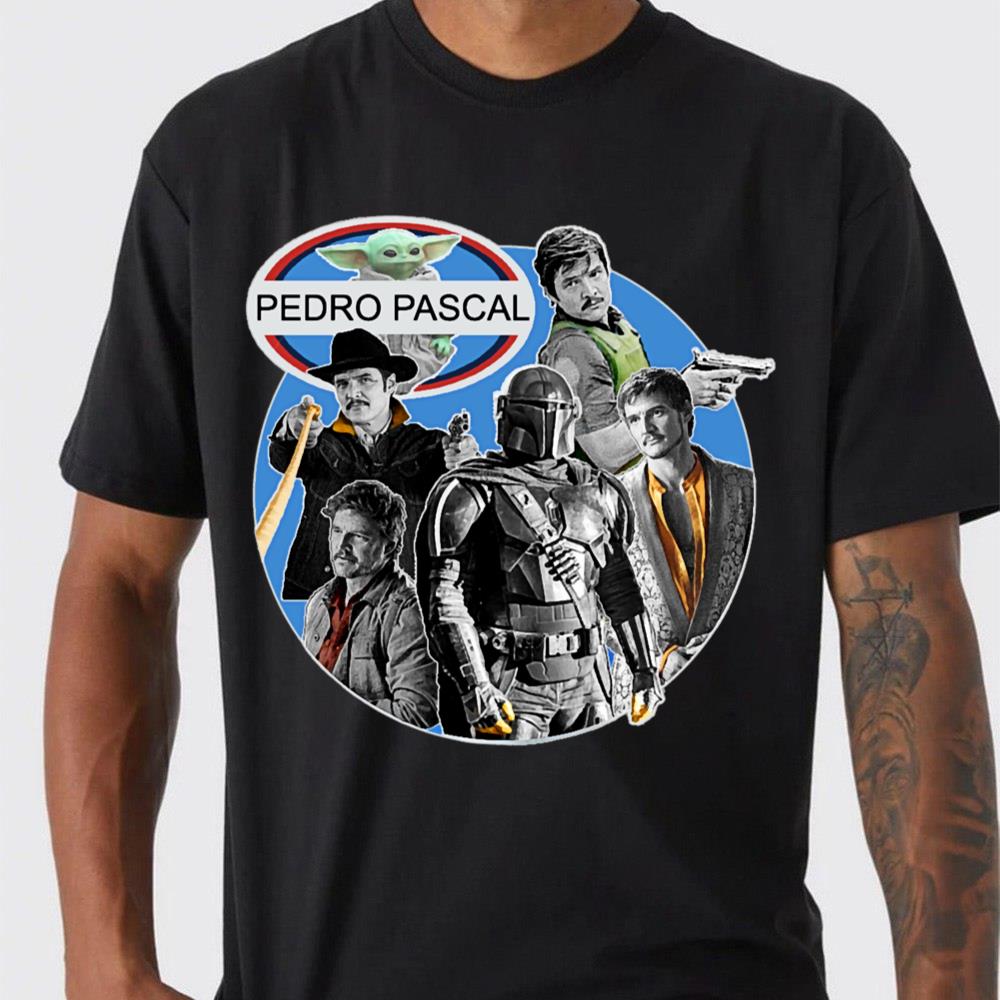 Pedro Pascal Characters Graphic Unisex T-Shirt Pedro Pascal Characters Graphic Unisex T-Shirt