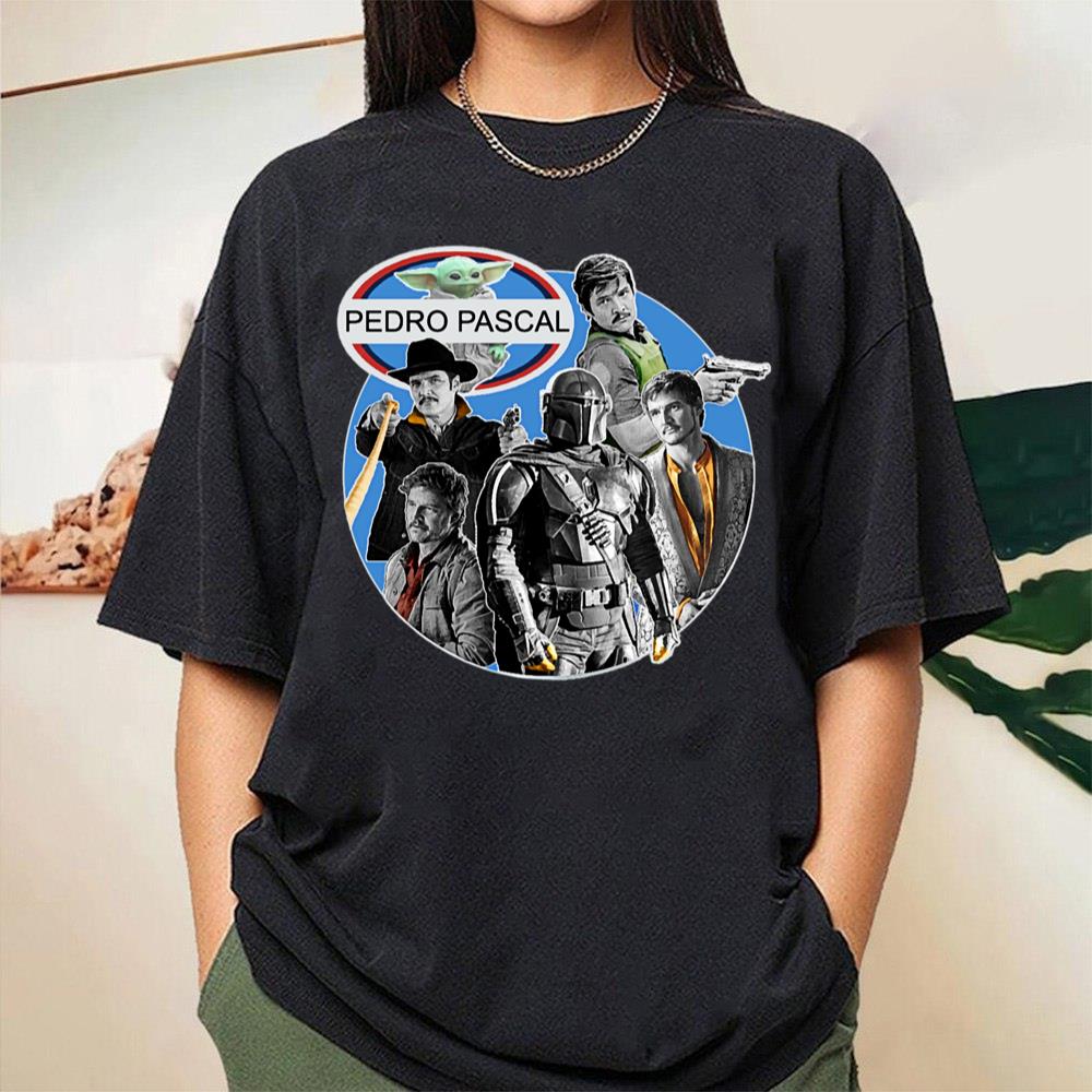 Pedro Pascal Characters Graphic Unisex T-Shirt Pedro Pascal Characters Graphic Unisex T-Shirt