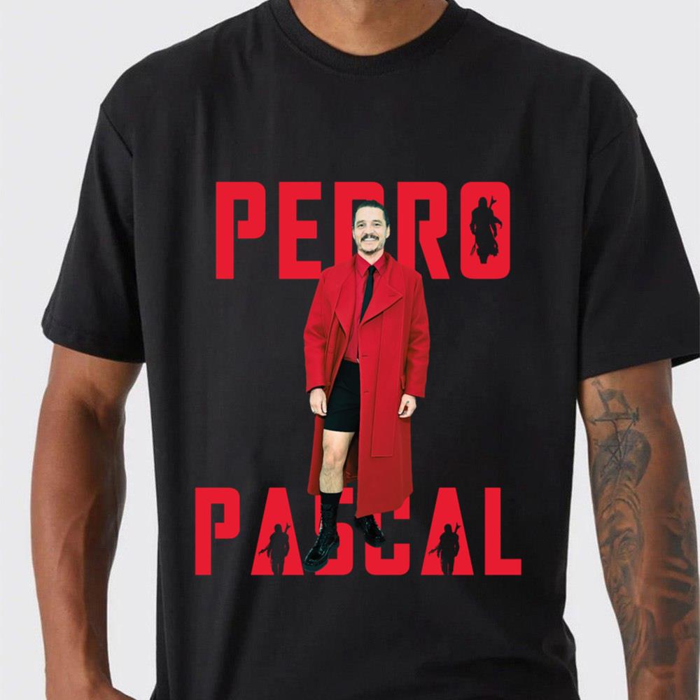 Pedro Pascal In Iconic Red Met Gala Unisex T-Shirt Pedro Pascal In Iconic Red Met Gala Unisex T-Shirt