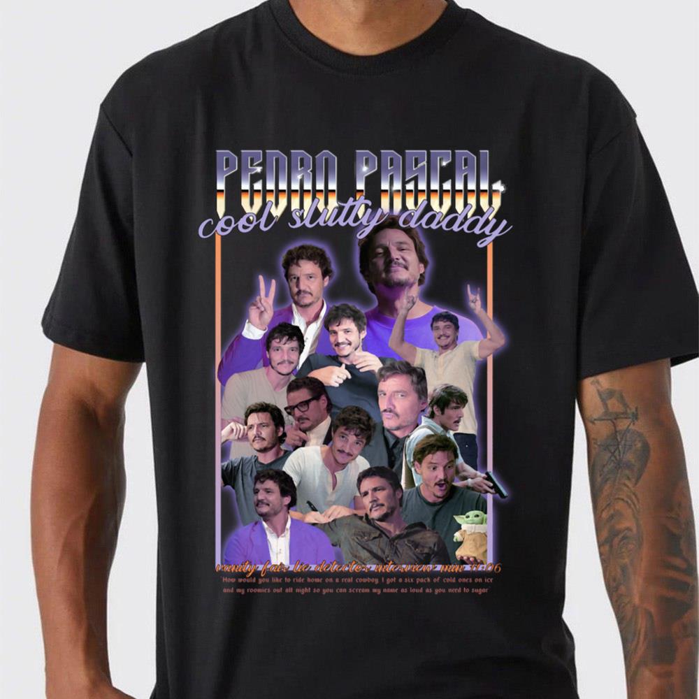 Pedro Pascal Y2k Collage Poster Unisex T-Shirt Pedro Pascal Y2k Collage Poster Unisex T-Shirt