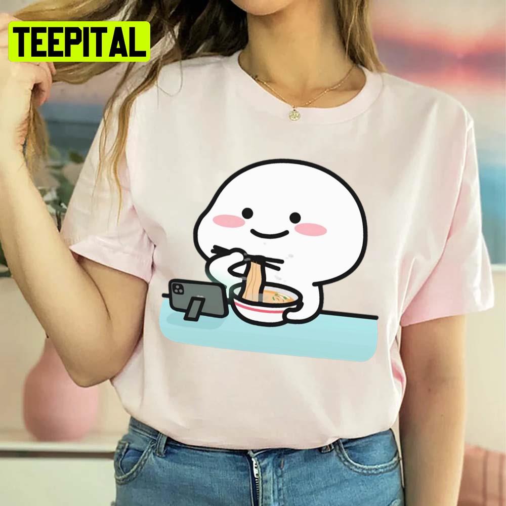 Quby Iconic Eating Noodles Unisex Sweatshirt Quby Iconic Eating Noodles Unisex Sweatshirt