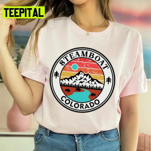 Steamboat Colorado Vintage Unisex Sweatshirt