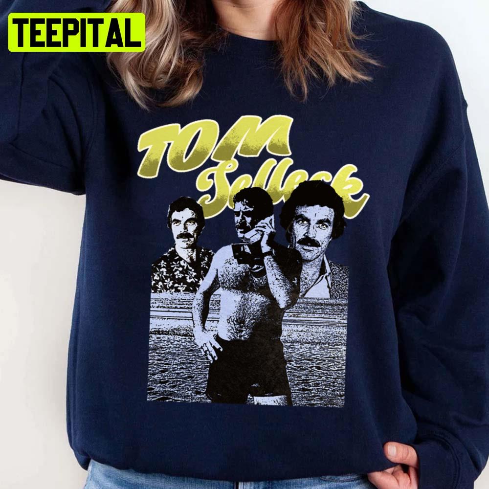 Tom Selleck 80s Retro Unisex Sweatshirt Tom Selleck 80s Retro Unisex Sweatshirt