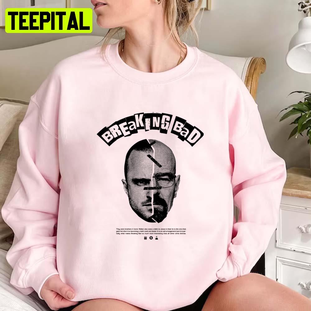 Walter White And Jesse Pinkman From Breaking Bad Unisex Sweatshirt Walter White And Jesse Pinkman From Breaking Bad Unisex Sweatshirt